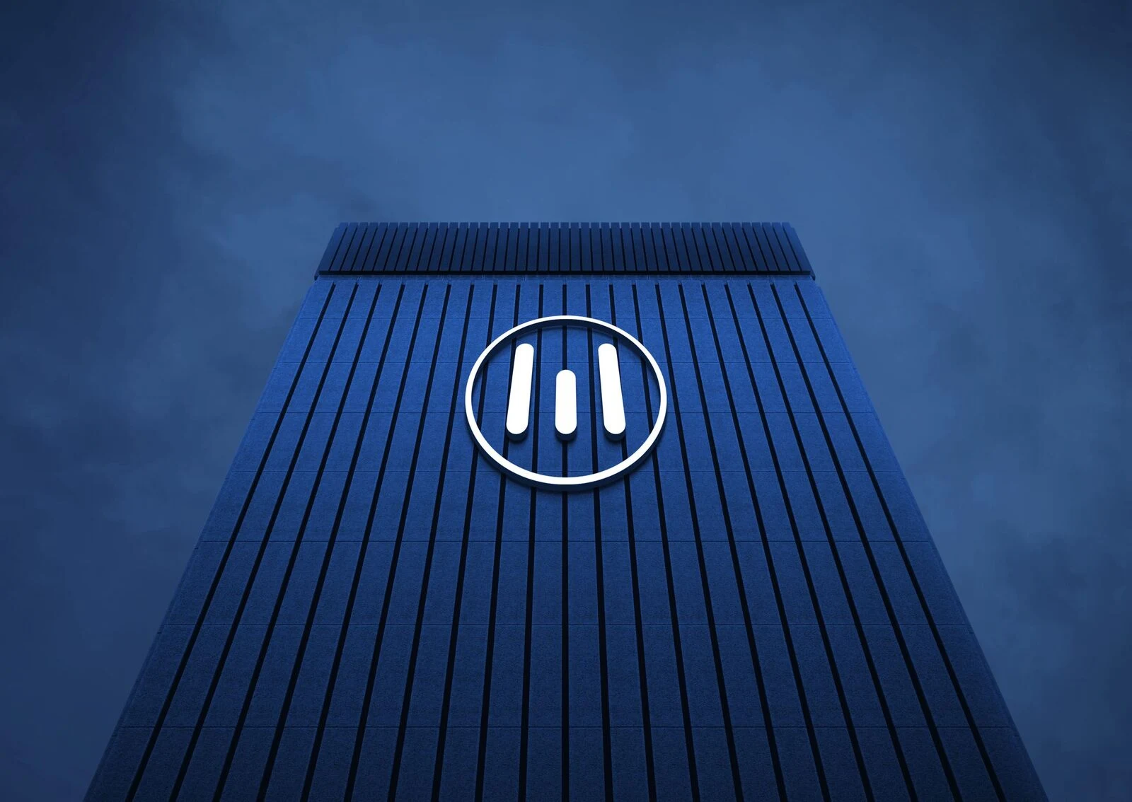 Wordcraft signage on a glass office tower